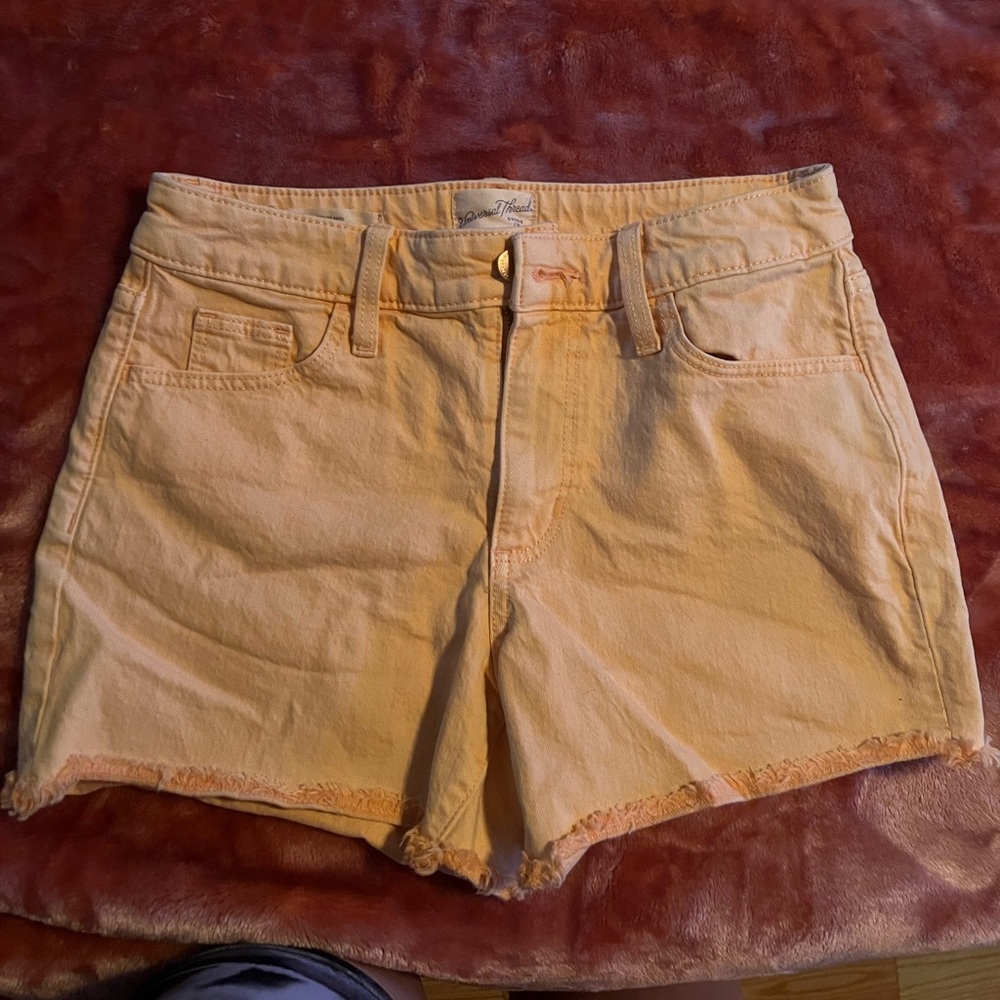 Peach Jean Shorts